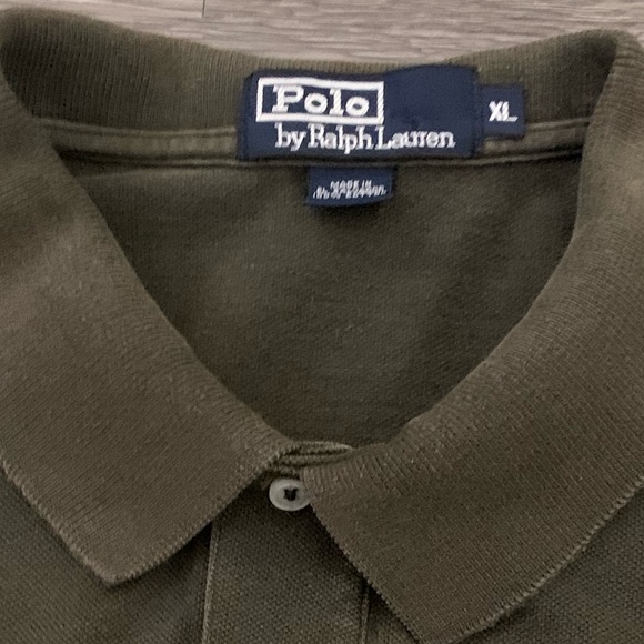 RL POLO SS Dark Olive Cotton Polo - Picture 3 of 5